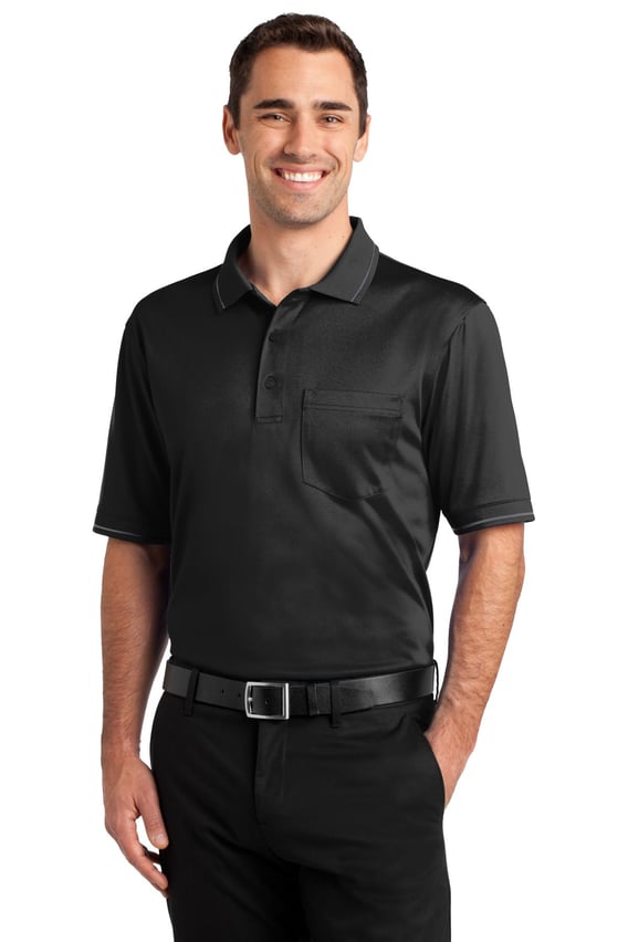 Front view of Select Snag-Proof Tipped Pocket Polo
