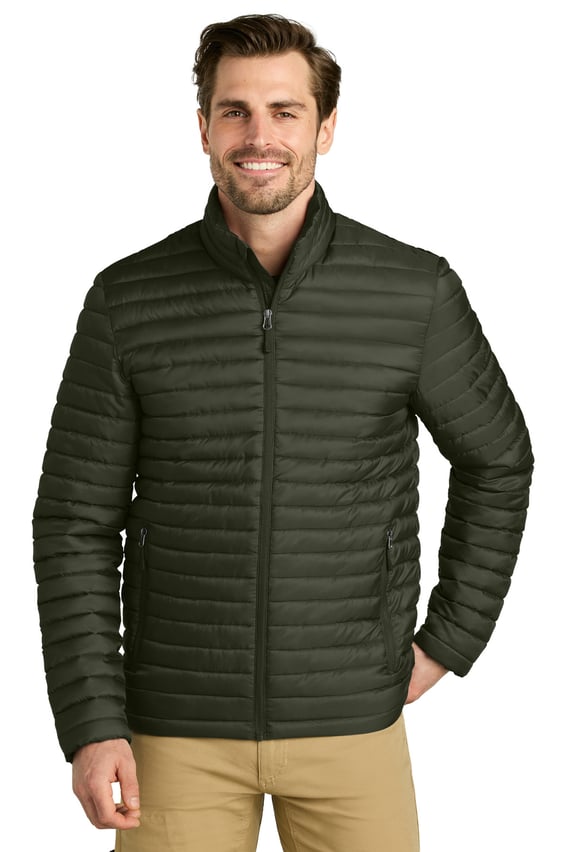 Front view of Packable Quilted Full-Zip