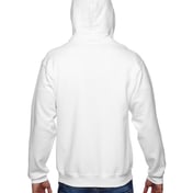 Back view of Adult 9.5 Oz., Super Sweats® NuBlend® Fleece Full-Zip Hooded Sweatshirt