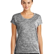 Front view of Ladies PosiCharge® Electric Heather Sporty Tee