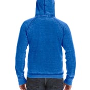 Back view of Adult Vintage Zen Fleece Pullover Hooded Sweatshirt