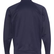 Back view of Dri-Power® Sport Quarter-Zip Cadet Collar Sweatshirt