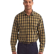 Front view of Mulligan Check Long-Sleeve Cotton Shirt
