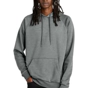 Front view of Unisex Organic CVC Fleece Pullover Hoodie