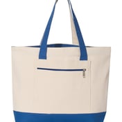 Front view of 19L Zippered Tote