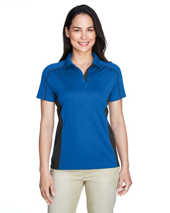 Front view of Ladies’ Eperformance™ Fuse Snag Protection Plus Colorblock Polo