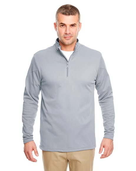 Front view of Adult Cool & Dry Sport Quarter-Zip Pullover Fleece