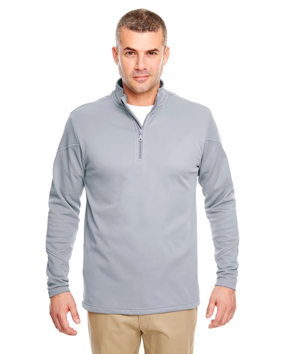 Front view of Adult Cool & Dry Sport Quarter-Zip Pullover Fleece