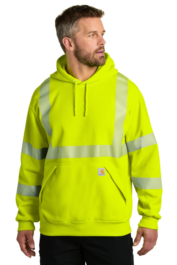 Front view of ANSI 107 Class 3 Hooded Sweatshirt