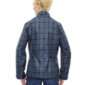 Back view of Ladies’ Locale Lightweight City Plaid Jacket