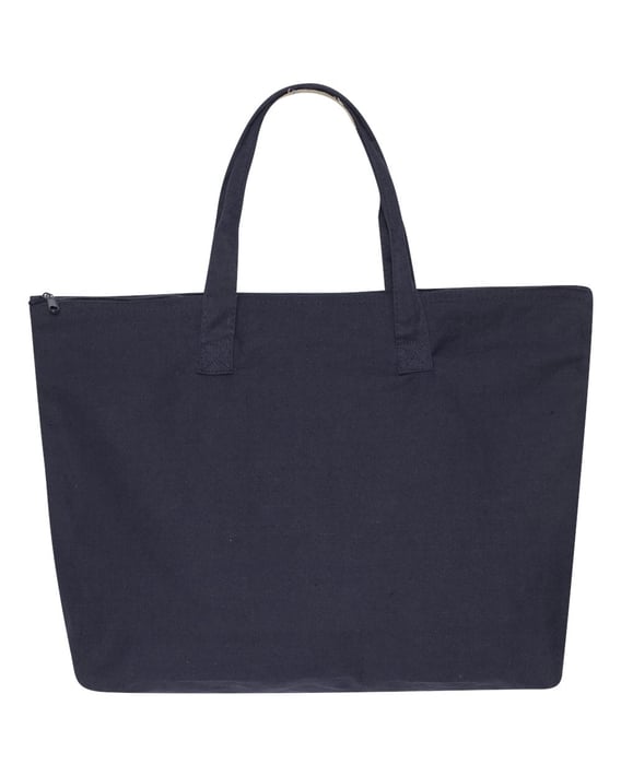 Front view of Tote With Top Zippered Closure