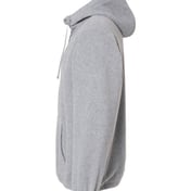 Side view of Polar Fleece Quarter-Zip Hooded Pullover