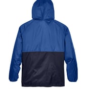 Back view of Packable Hooded Nylon Jacket
