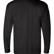 Back view of Union-Made Long Sleeve Pocket T-Shirt