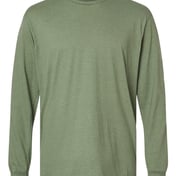 Front view of Softstyle® CVC Long Sleeve T-Shirt