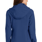 Back view of Women’s Hooded Soft Shell Parka