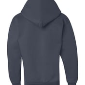 Back view of Powerblend® Youth Hooded Sweatshirt