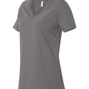 Side view of Women’s Relaxed Jersey V-Neck Tee