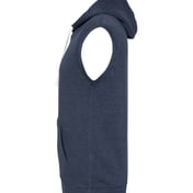 Side view of Triblend Sleeveless Hooded Sweatshirt