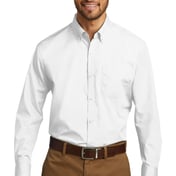 Front view of Tall Long Sleeve Carefree Poplin Shirt