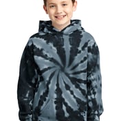 Front view of Youth Tie-Dye Pullover Hooded Sweatshirt