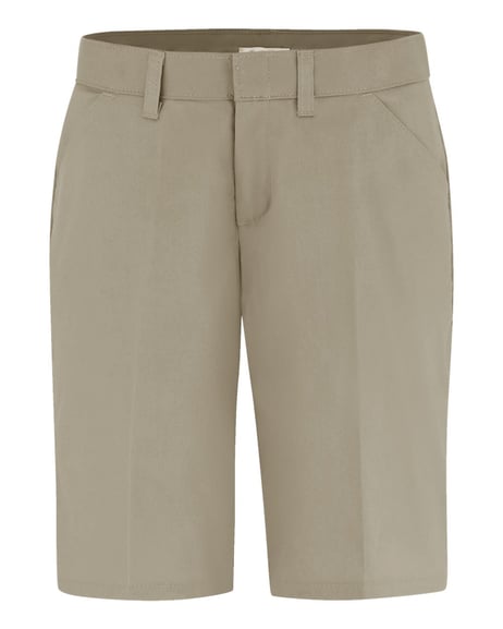 Front view of Women's Flat Front Shorts