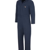 Side view of Basic Blended Long Sleeve Coverall