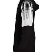 Side view of Youth Lineup Hooded Long Sleeve T-Shirt