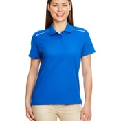 Front view of Ladies’ Radiant Performance Piqué Polo With Reflective Piping