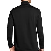 Back view of Grid Fleece Jacket