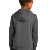 Back view of Youth Performance Fleece Pullover Hooded Sweatshirt