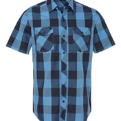 Front view of Buffalo Plaid Short Sleeve Shirt