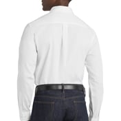 Back view of Long Sleeve SuperPro React Twill Shirt