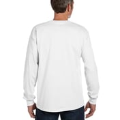 Back view of Men’s Authentic-T Long-Sleeve Pocket T-Shirt