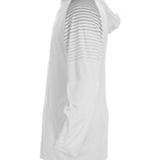 Side view of Youth Lineup Hooded Long Sleeve T-Shirt