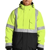 Front view of ANSI 107 Class 3 Economy Waterproof Insulated Bomber Jacket
