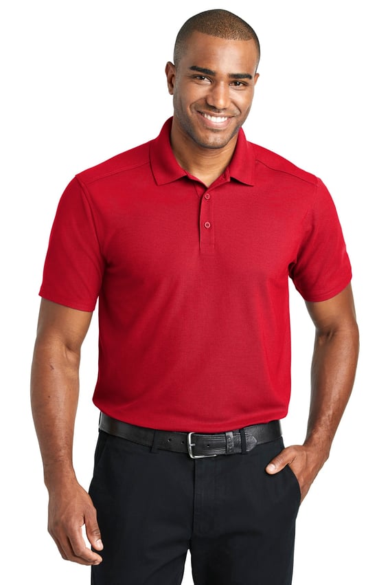 Front view of EZPerformance Pique Polo