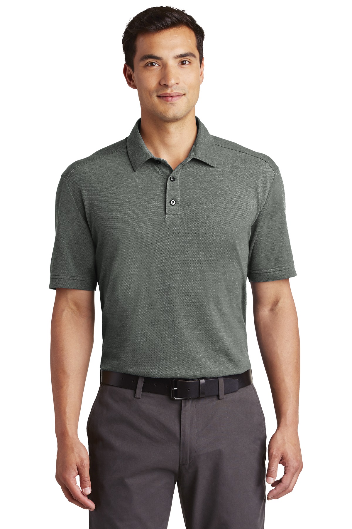 Front view of Coastal Cotton Blend Polo