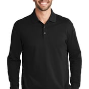 Front view of EZCotton® Long Sleeve Polo