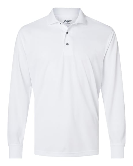 Front view of Prescott Long Sleeve Polo