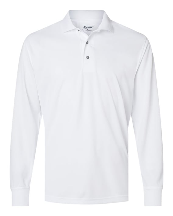 Front view of Prescott Long Sleeve Polo