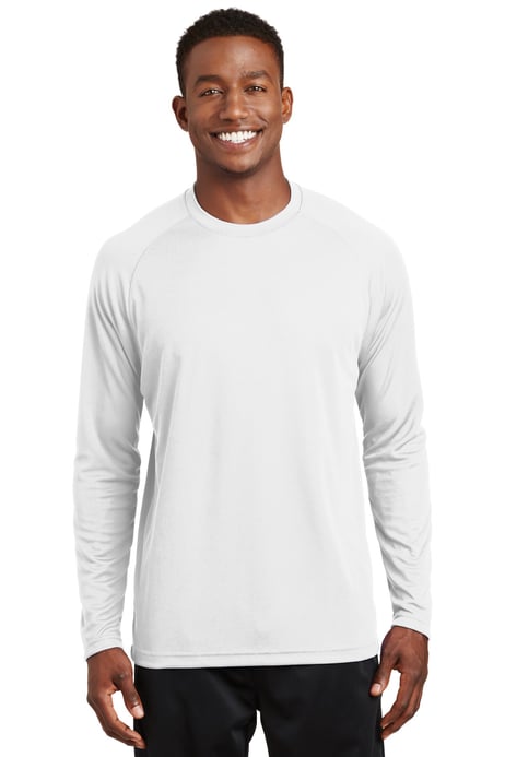 Front view of Dry Zone&reg; Long Sleeve Raglan T-Shirt