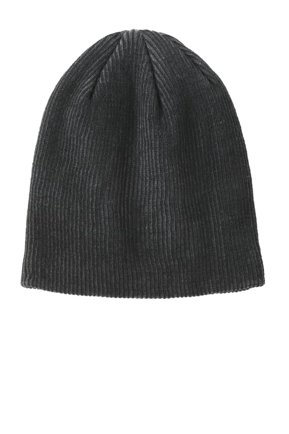 Front view of Rib Knit Slouch Beanie