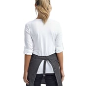 Back view of Four-Pocket Jeans Stitch Denim Waist Apron