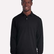 Front view of Dri-Power® Long Sleeve Polo