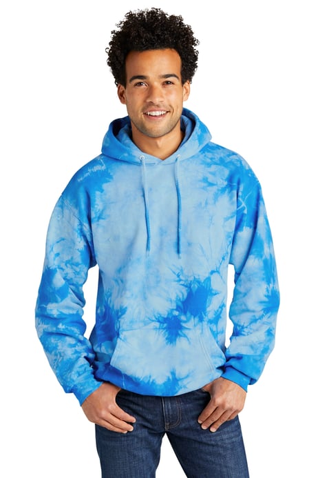 Front view of Crystal Tie-Dye Pullover Hoodie