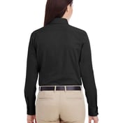 Back view of Women’s Foundation Cotton Twill Shirt With Teflon