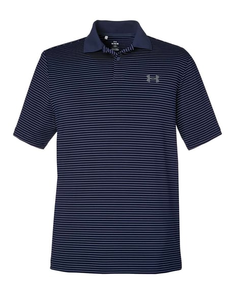 Front view of 3.0 Striped Perf Polo