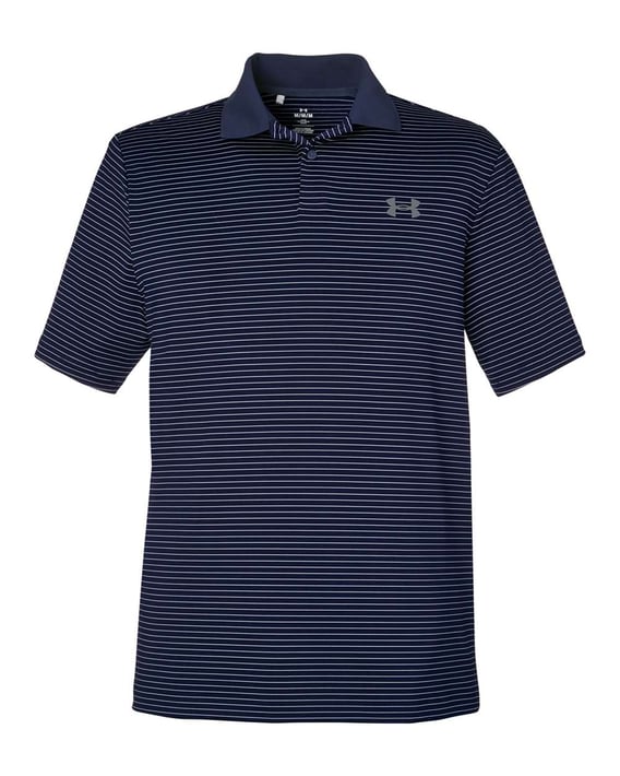 Front view of 3.0 Striped Perf Polo