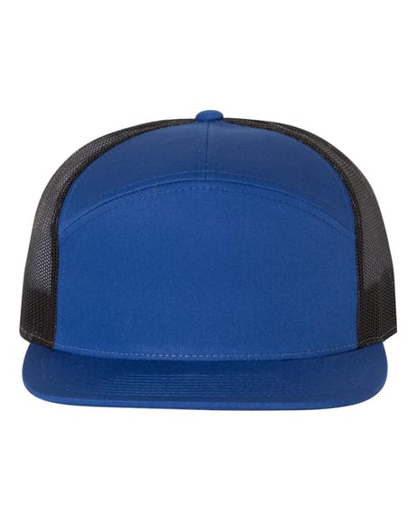 Front view of Seven-Panel Trucker Cap